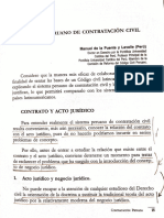 Contrato y Acto Jurídico - de La Puente y Lavalle