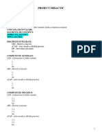 Proiectarea Lectiei LLR - Proiect Didactic