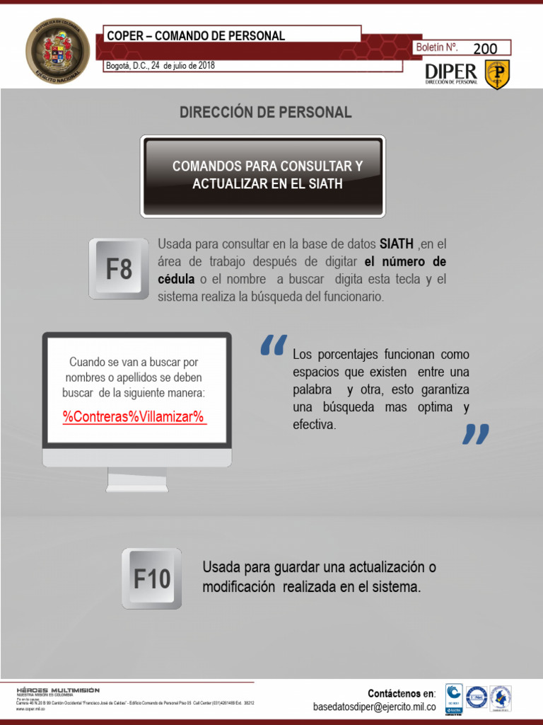 Comandos para Consultar en SIATH | PDF | Informática | Software