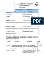 Plan de Trabajo de La Lista "Ameri - 7" Señores Miembros de La Comisión Electoral 2023 - 2024 Cargo Nombre