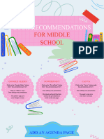 Pink and Blue Cute Scrapbook Book Recommendations For Middle School Presentation