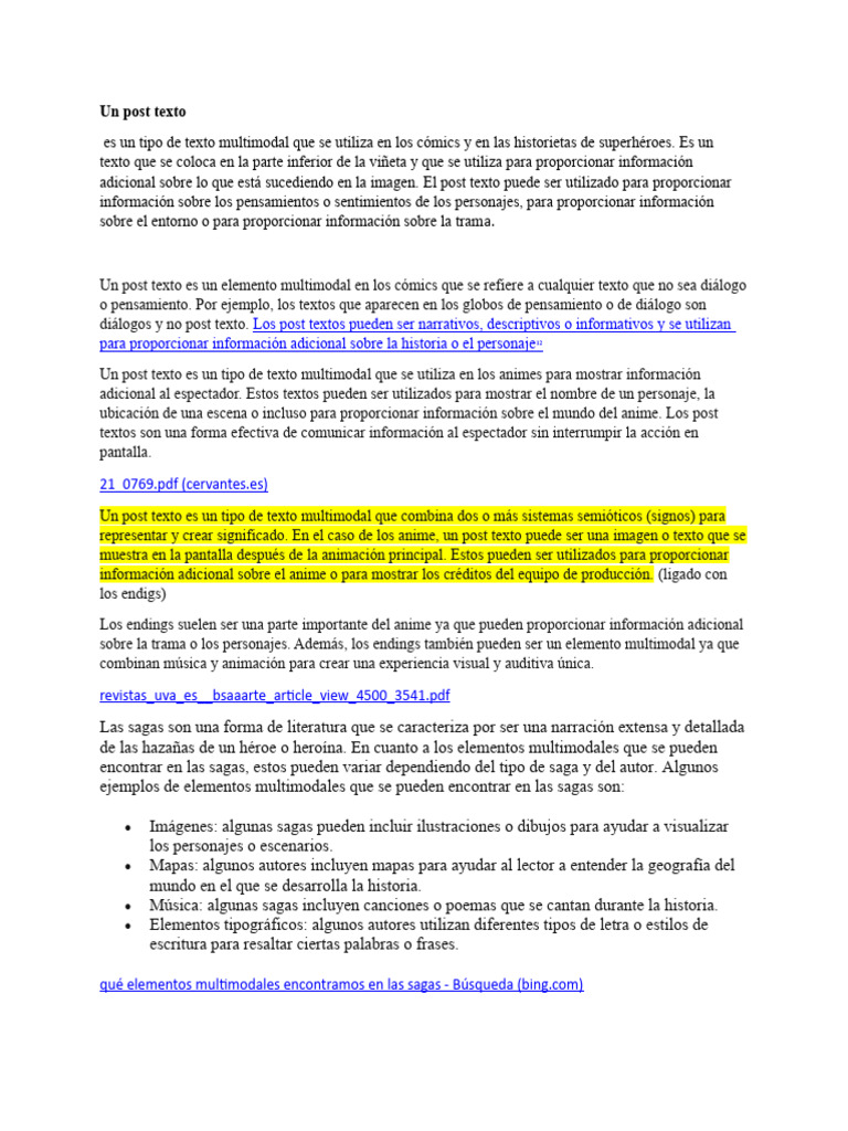 Post Texto en Cómics y Historietas | PDF | Cómics | Anime