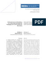 Actitudes Hacia La Estadistica en El Alumnado Del Grado de Pedagogia