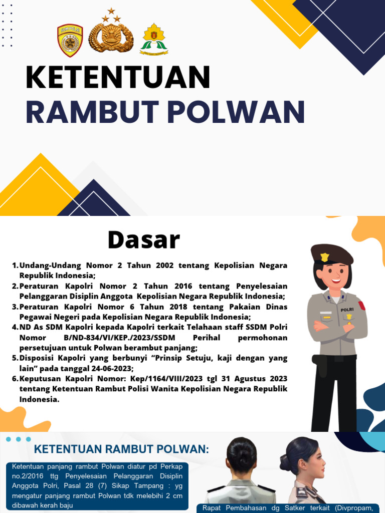 Ketentuan Rambut Polwan 2023 | PDF | Hukum | Teknologi & Rekayasa