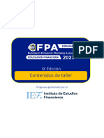 Contenidos Del Programa EFPA de Educacion Financiera 2023