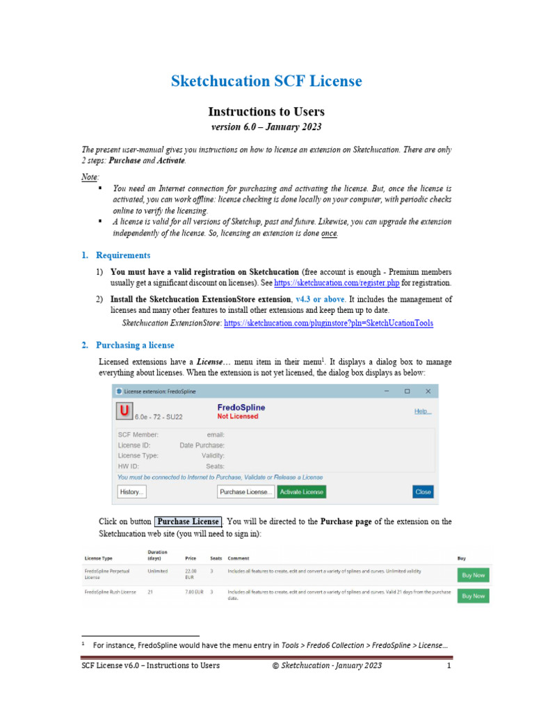 SCF License User Instructions v6.0 | PDF | Computer File | Online And ...
