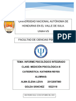 Informe Psicologico - Integrado