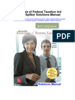 Instant download Essentials of Federal Taxation 3rd Edition Spilker Solutions Manual pdf full chapter