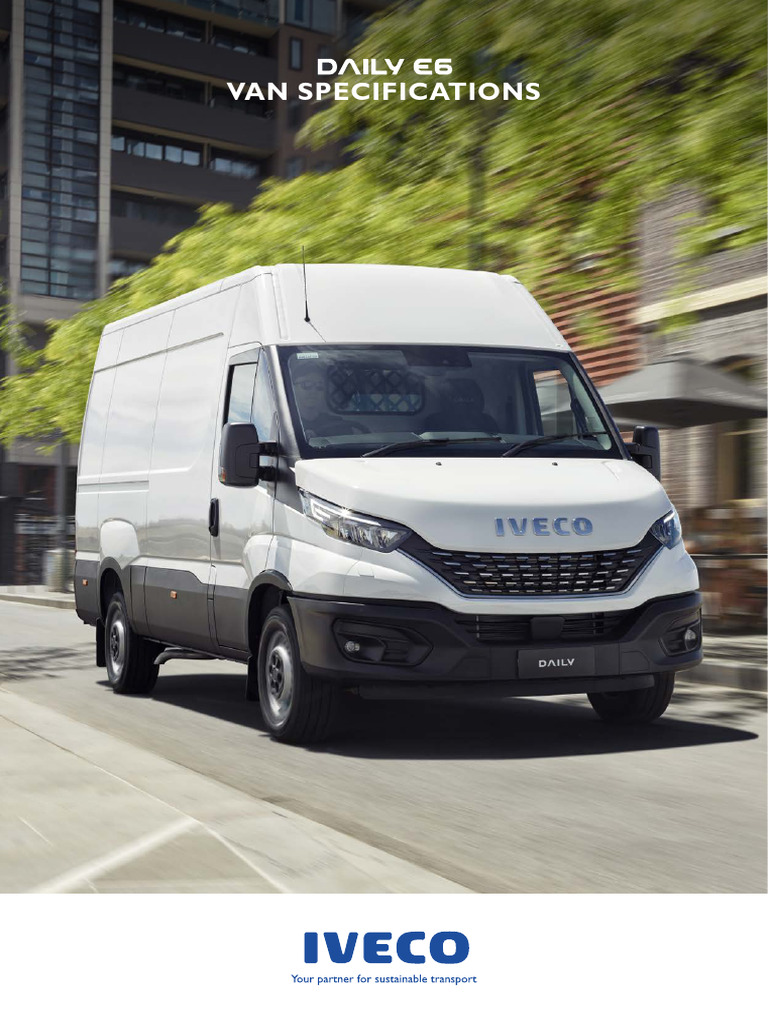 IVECO Daily Van Specifications Overview | PDF | Brake | Diesel Engine
