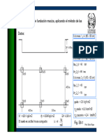 Placa Fundacion Metodo de Franjas
