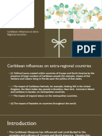 Caribbean-Global Interactions - Caribbean Influences On Extra-Regional Countries