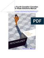 Instant Download Psychology Fourth Canadian Canadian 4th Edition Wade Solutions Manual PDF Full Chapter