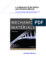 Instant Download Mechanics of Materials Si 9th Edition Hibbeler Solutions Manual PDF Full Chapter