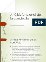 Análisis Funcional de La Conducta
