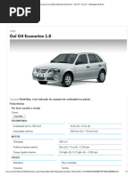 Tabela FIPE Gol G4 2008 Completo | PDF | Veículos de tração frontal | Carro