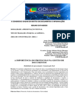 A Importância Do Protocolo Na Gestão Darcilene Tavares de Santana