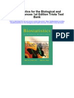 Instant Download Biostatistics For The Biological and Health Sciences 1st Edition Triola Test Bank PDF Full Chapter