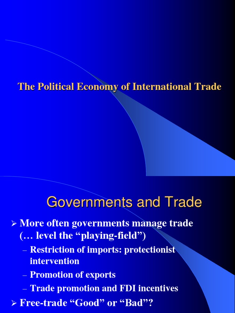 Global Trade Policy Dynamics | PDF | World Trade Organization | Free Trade