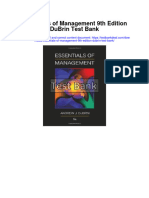 Instant Download Essentials of Management 9th Edition Dubrin Test Bank PDF Full Chapter