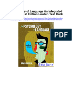 Instant Download Psychology of Language An Integrated Approach 1st Edition Luuden Test Bank PDF Full Chapter