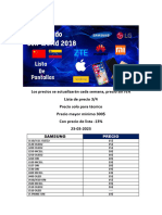 Lista de Precios