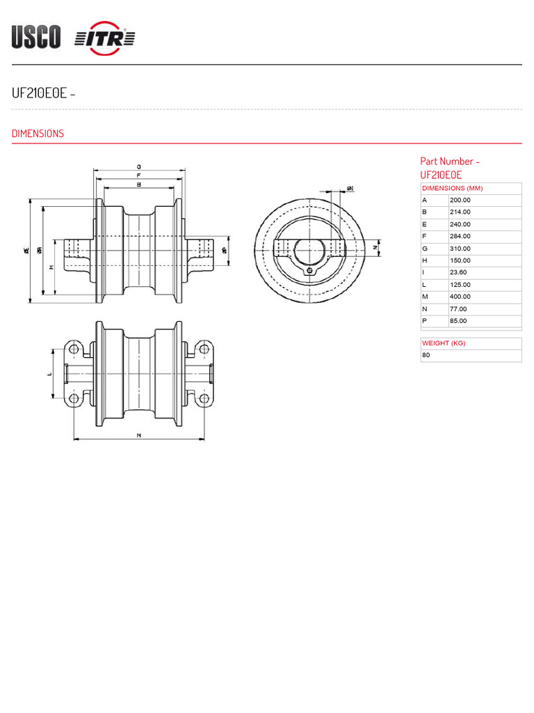 USCO _ UF210E0E - ROLETE INFERIOR | PDF