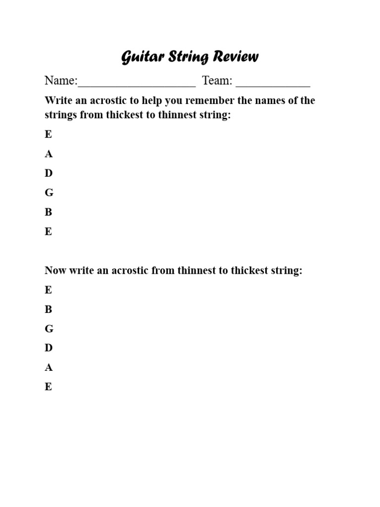 Guitar String Review 2 PDF