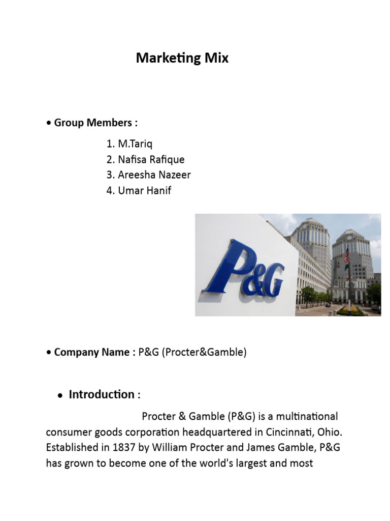 Procter gamble in PDF