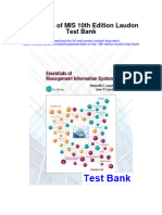 Instant Download Essentials of Mis 10th Edition Laudon Test Bank PDF Full Chapter