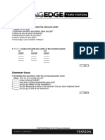 Pre-Intermediate Progress Test 1A: Units 1-2: Pronunciation