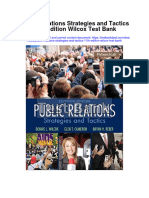 Instant Download Public Relations Strategies and Tactics 11th Edition Wilcox Test Bank PDF Full Chapter