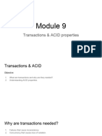Module 9 - Transactions & ACID Properties