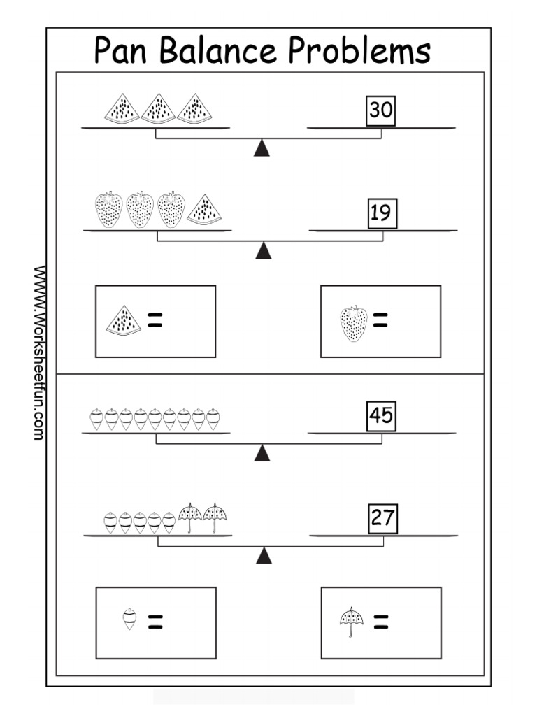 Balance Problems 2variables 7 | PDF
