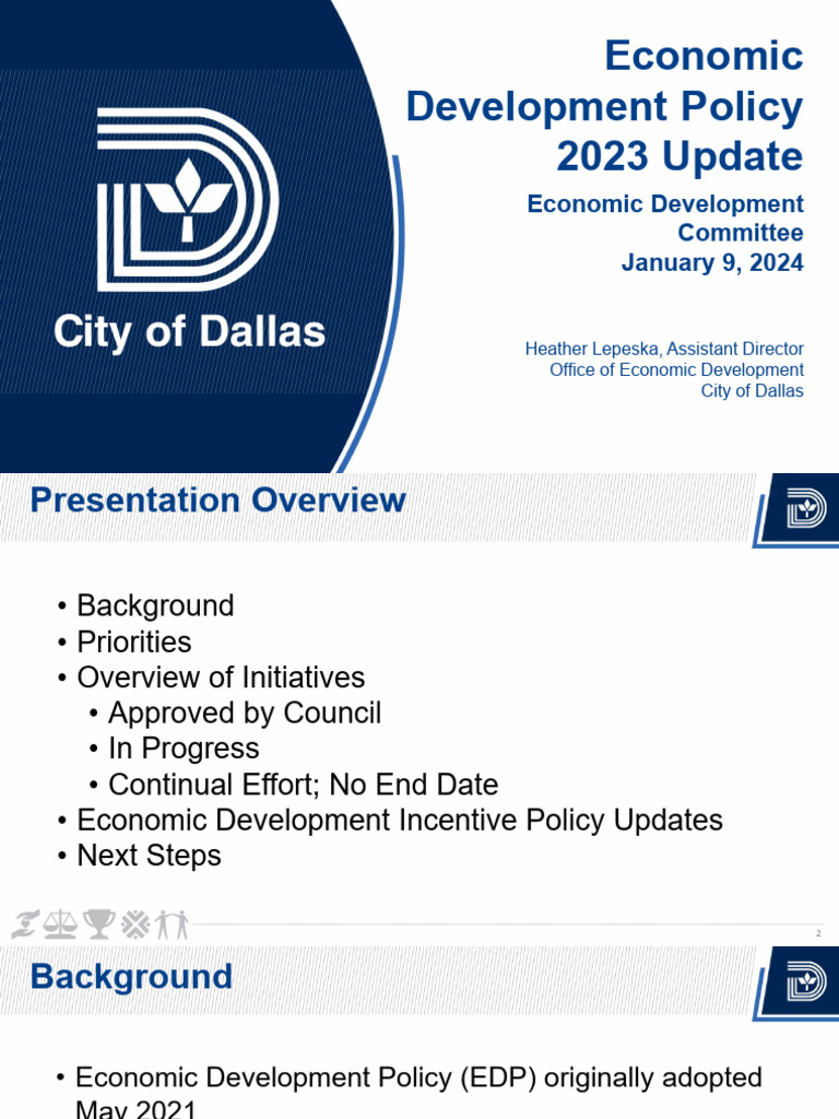 Dallas Economic Development Update | PDF | Entrepreneurship ...