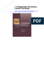 Instant Download Essentials of Negotiation 5th Edition Lewicki Test Bank PDF Full Chapter