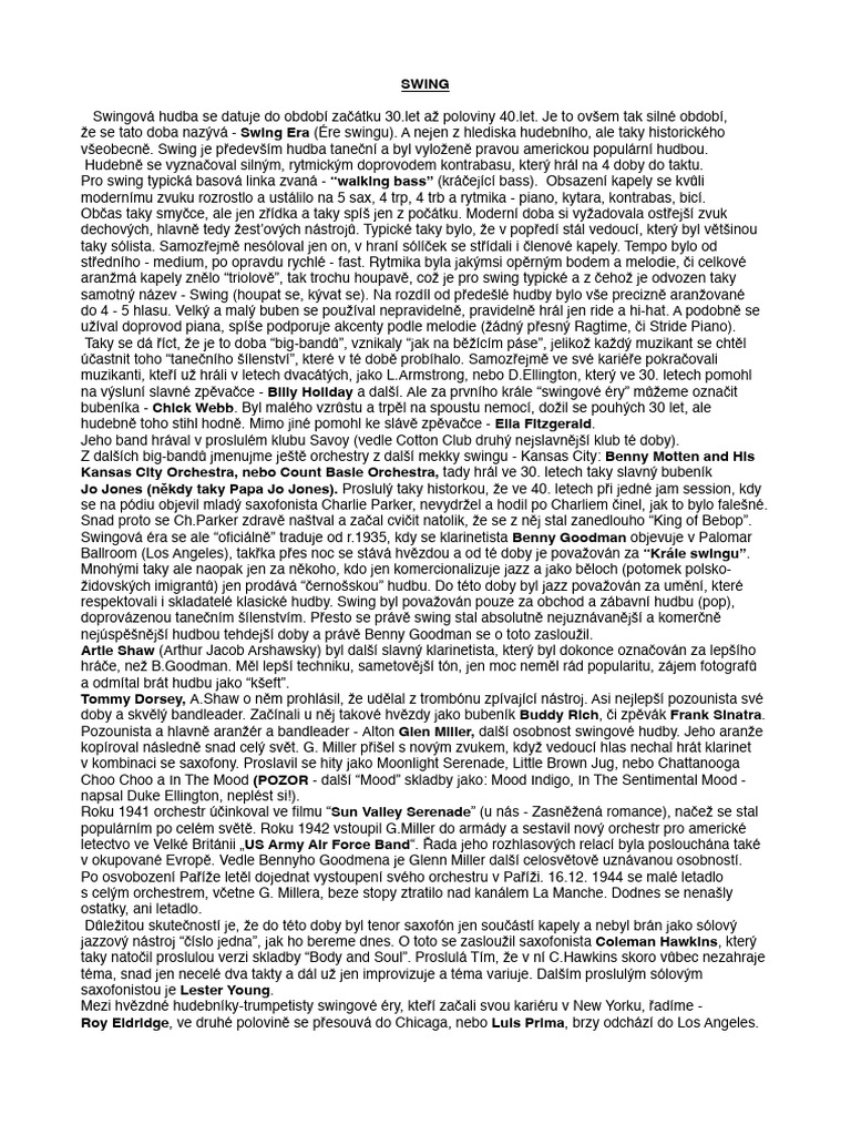 3a Swing 1 | PDF