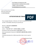 Attestation de Travail Belaid