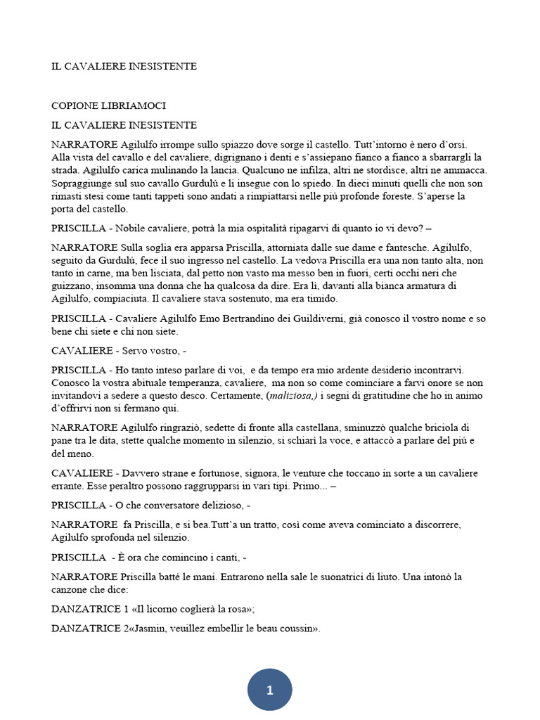 Copione Libriamoci Ridotto Nuovo | PDF