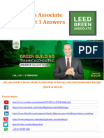 LEED Green Associate Practice Test 1-Answers
