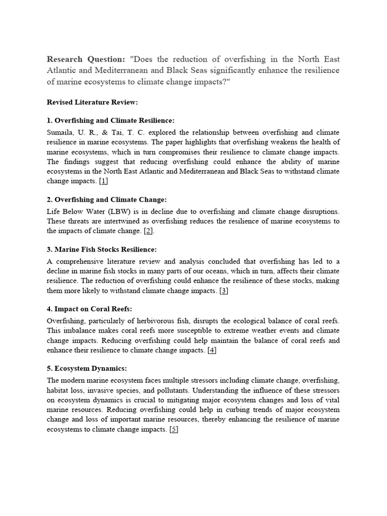 Over Fishing PDF Ecological Resilience Overfishing