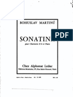 Sonatina Martinu Bohuslav