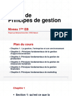 Ch1-La Gestion-L - Entreprise Et Son Environnement (Principes de Gestion, 1ère EB)