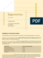 Ergonomics: ARCH 601