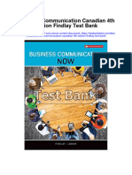 Instant Download Business Communication Canadian 4th Edition Findlay Test Bank PDF Full Chapter