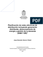Planificación de Redes Eléctricas de Distribución Incluyendo Generación Distribuida, Almacenamiento de Energía y Gestión de La Demanda (DSM Y DR) "