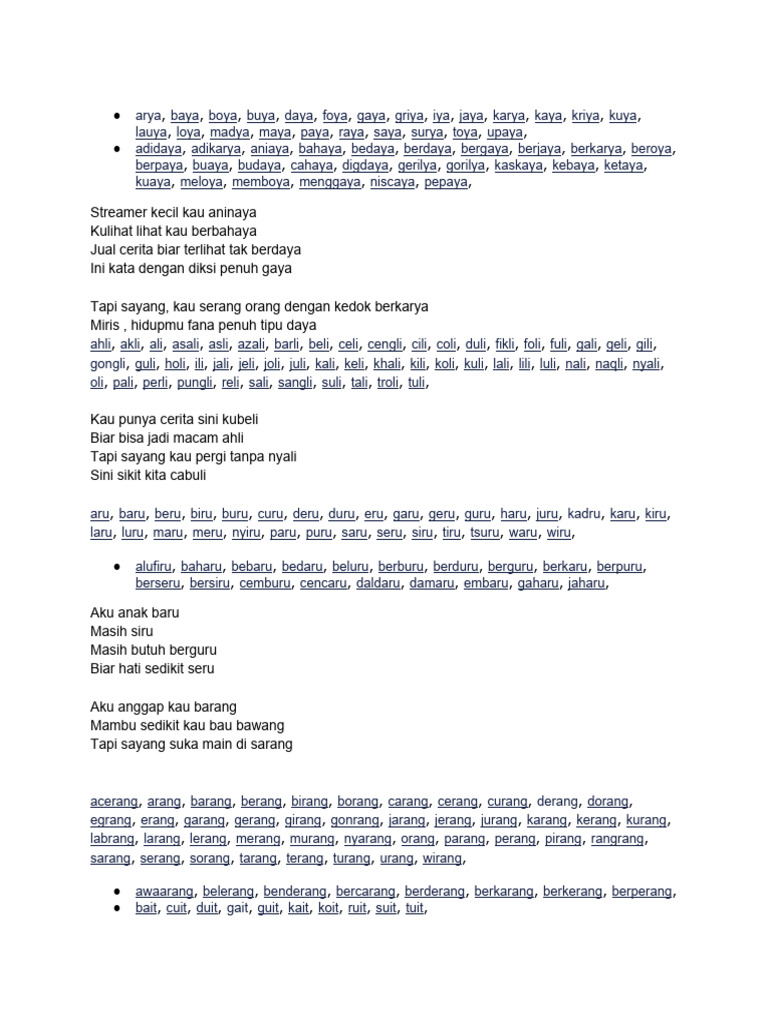 Rima Kata Isha | PDF