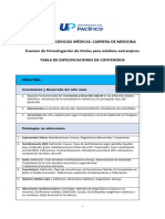 Homologación Medicina PY. UP. Pediatría