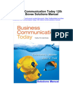Instant Download Business Communication Today 12th Edition Bovee Solutions Manual PDF Full Chapter