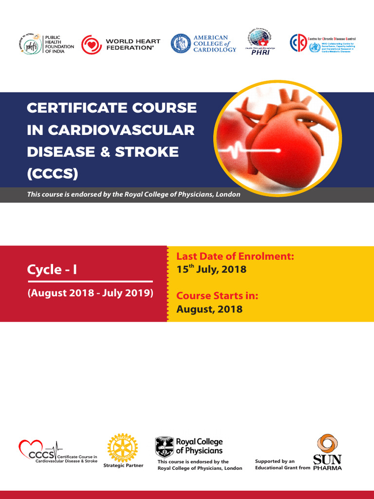 CCCS Certificate Course in CVD & Stroke | PDF | Cardiovascular Diseases ...