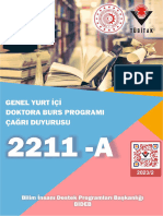 2211-A Cagri Duyurusu 2023-2